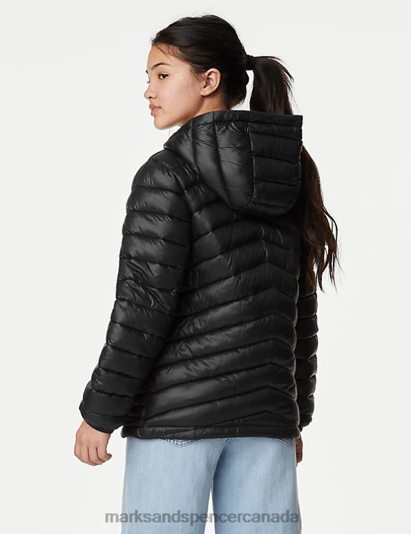 Marks and Spencer near me - Kids Black Clothing Marks & Spencer Stormwear Lightweight Padded Coat 20VTD8858