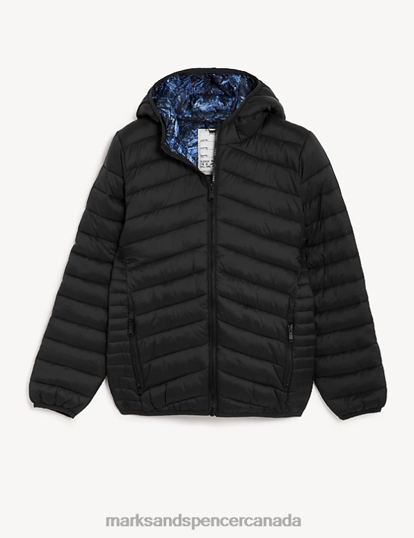 Marks and Spencer sale - Kids Black Clothing Marks & Spencer Stormwear Lightweight Padded Jacket 20VTD8257