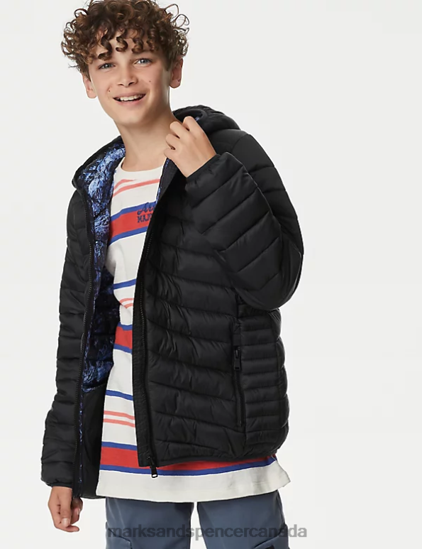 Marks and Spencer sale - Kids Black Clothing Marks & Spencer Stormwear Lightweight Padded Jacket 20VTD8257