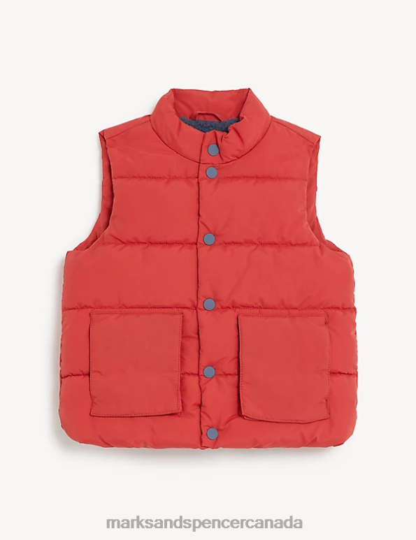 Marks and Spencer Canada - Kids Brick Clothing Marks & Spencer Stormwear Padded Gilet 20VTD8217