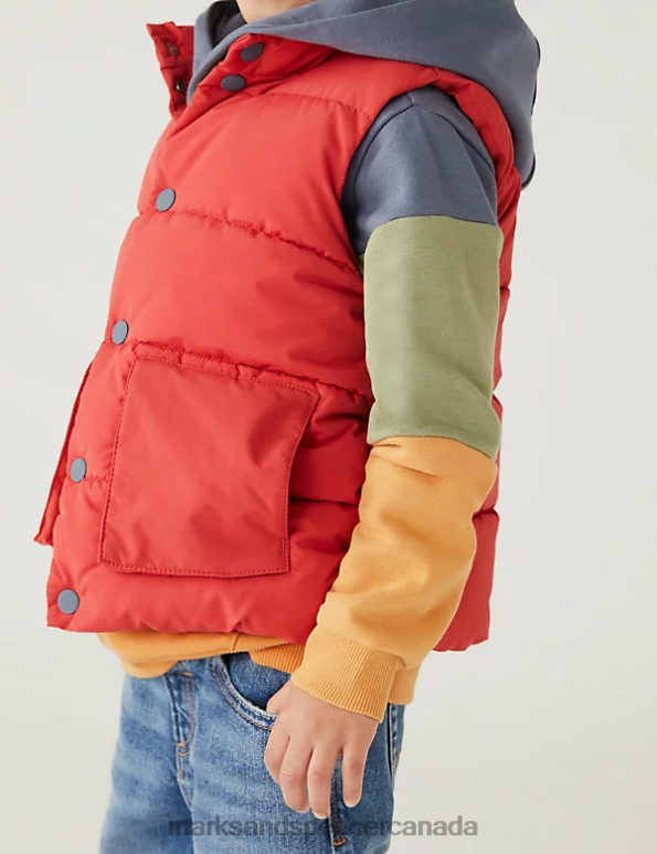 Marks and Spencer Canada - Kids Brick Clothing Marks & Spencer Stormwear Padded Gilet 20VTD8217