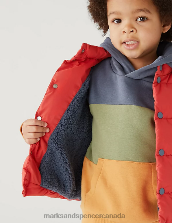 Marks and Spencer Canada - Kids Brick Clothing Marks & Spencer Stormwear Padded Gilet 20VTD8217