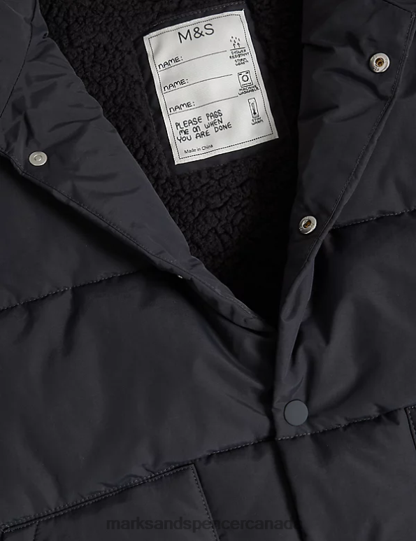 Marks and Spencer Canada - Kids Charcoal Clothing Marks & Spencer Stormwear Borg Lined Padded Gilet 20VTD8463
