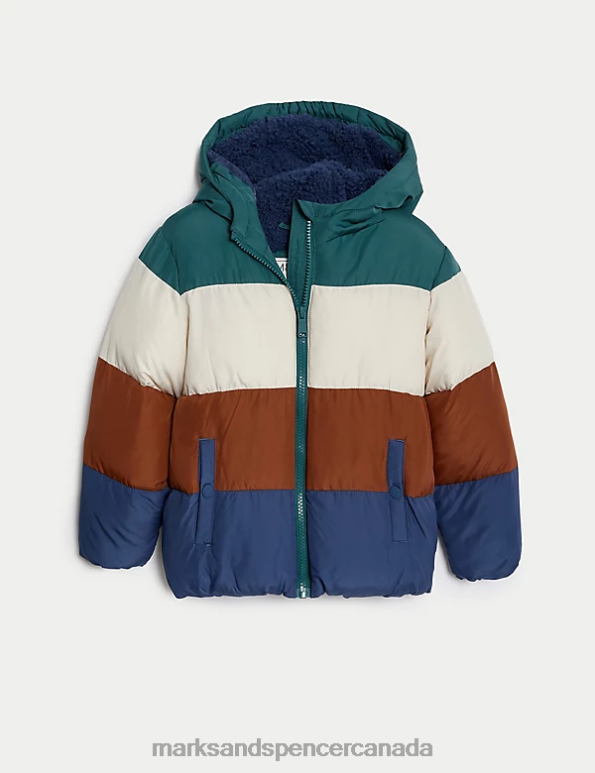 Marks and Spencer near me - Kids Multi Clothing Marks & Spencer Stormwear Borg Lined Padded Coat 20VTD8033