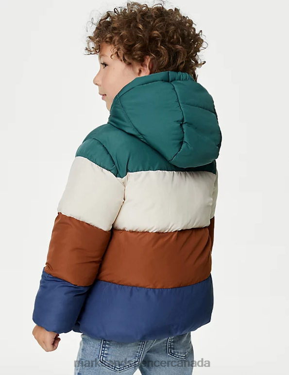 Marks and Spencer near me - Kids Multi Clothing Marks & Spencer Stormwear Borg Lined Padded Coat 20VTD8033