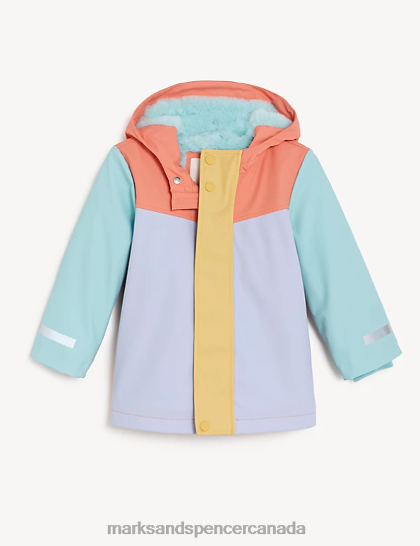 Kids Multi Clothing Marks & Spencer Stormwear Hooded Fisherman Coat 20VTD8903 - Marks and Spencer online