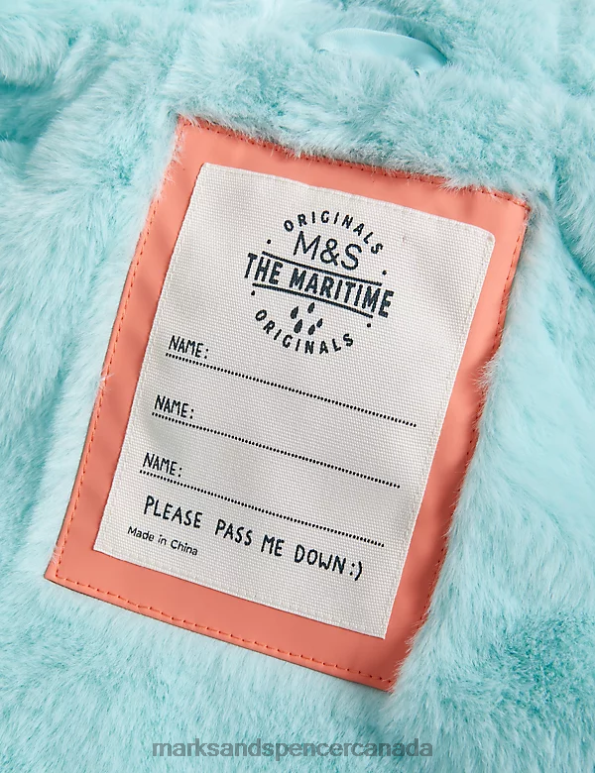 Kids Multi Clothing Marks & Spencer Stormwear Hooded Fisherman Coat 20VTD8903 - Marks and Spencer online