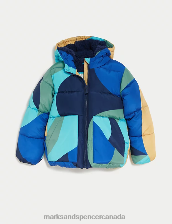 Marks and Spencer sale - Kids Multi Clothing Marks & Spencer Stormwear Printed Padded Coat 20VTD8067