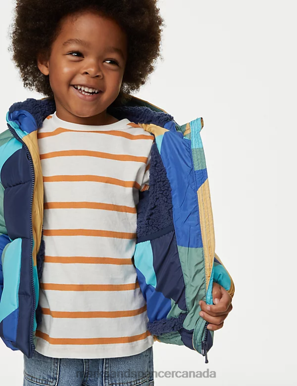 Marks and Spencer sale - Kids Multi Clothing Marks & Spencer Stormwear Printed Padded Coat 20VTD8067