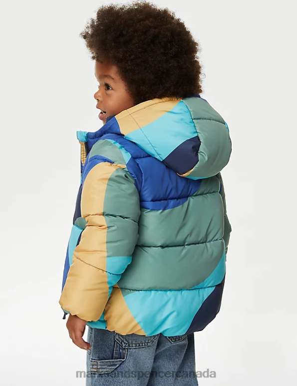 Marks and Spencer sale - Kids Multi Clothing Marks & Spencer Stormwear Printed Padded Coat 20VTD8067