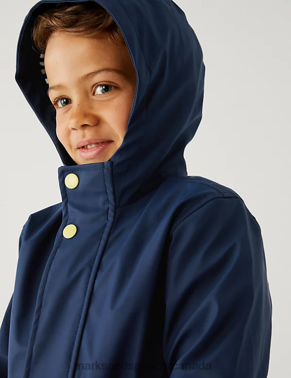 Kids Navy Clothing Marks & Spencer Stormwear Fisherman Coat 20VTD8277 - Marks and Spencer outlet