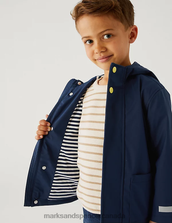 Kids Navy Clothing Marks & Spencer Stormwear Fisherman Coat 20VTD8277 - Marks and Spencer outlet
