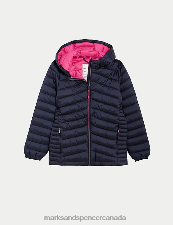 Kids Navy Clothing Marks & Spencer Stormwear Lightweight Padded Coat 20VTD8988 - Marks and Spencer Canada locations