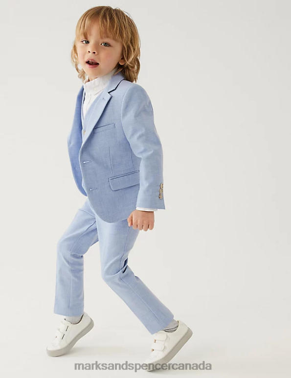 Kids Soft Blue Clothing Marks & Spencer Mini Me Suit Jacket 20VTD7808 - Marks and Spencer online