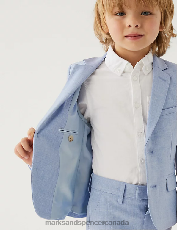 Kids Soft Blue Clothing Marks & Spencer Mini Me Suit Jacket 20VTD7808 - Marks and Spencer online