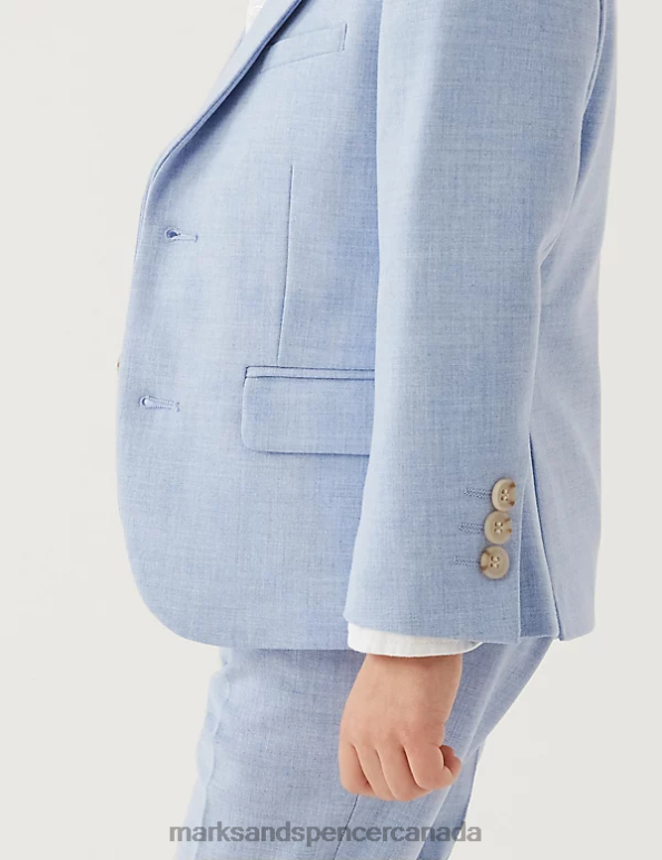 Kids Soft Blue Clothing Marks & Spencer Mini Me Suit Jacket 20VTD7808 - Marks and Spencer online
