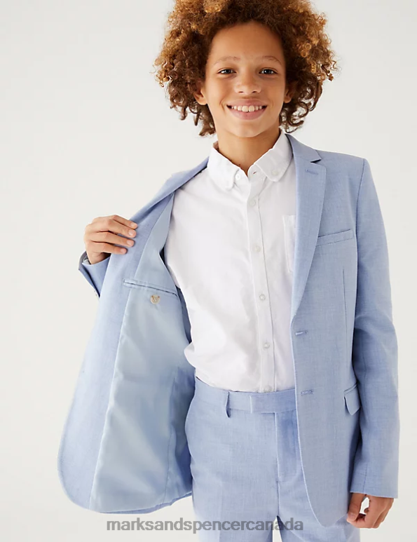 Kids Soft Blue Clothing Marks & Spencer Mini Me Suit Jacket 20VTD7953 - Marks and Spencer Canada locations