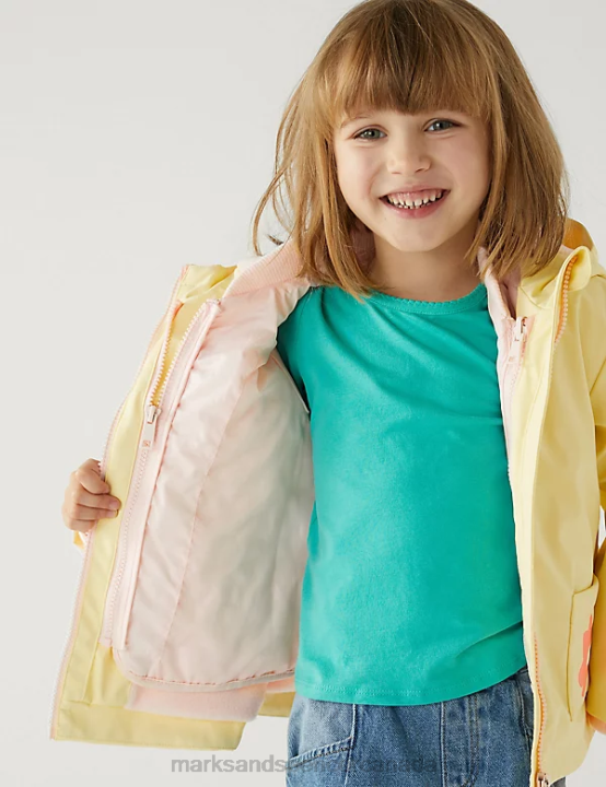 Marks & Spencer Kids Stormwear 3-in-1 Printed Raincoat Clothing Yellow 20VTD9149 - Marks and Spencer outlet
