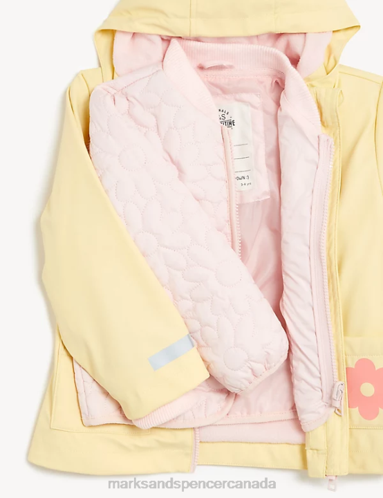 Marks & Spencer Kids Stormwear 3-in-1 Printed Raincoat Clothing Yellow 20VTD9149 - Marks and Spencer outlet
