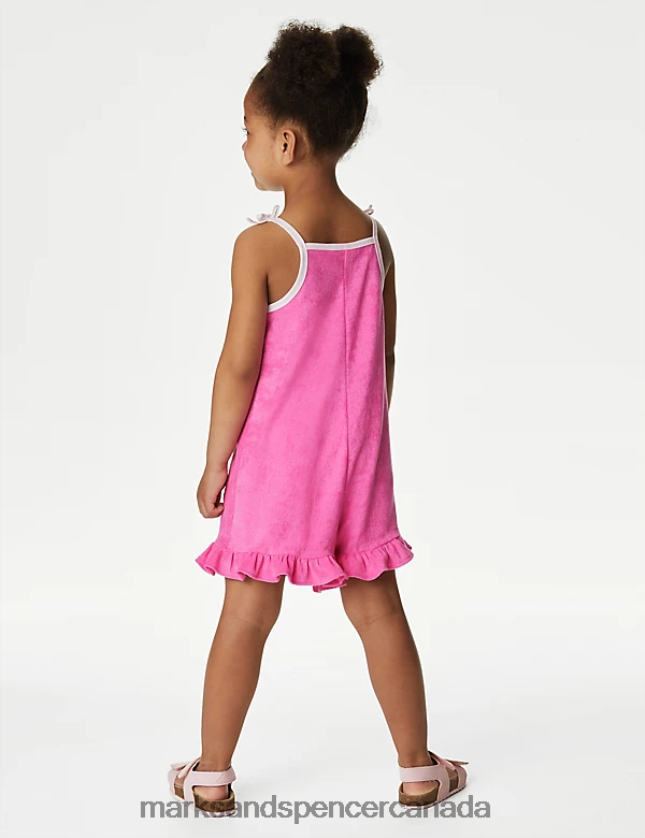 Clothing 20VTD9205 Pink Kids Marks & Spencer Cotton Rich Lime Playsuit - Marks and Spencer online