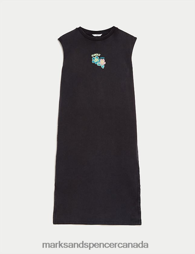 Marks and Spencer sale - Clothing 20VTD9746 Charcoal Kids Marks & Spencer Pure Cotton Maxi Dress