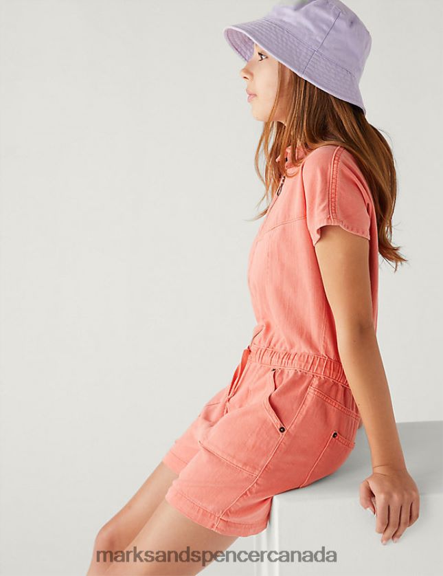 Marks and Spencer sale - Clothing 20VTD9952 Coral Kids Marks & Spencer Denim Short Boilersuit