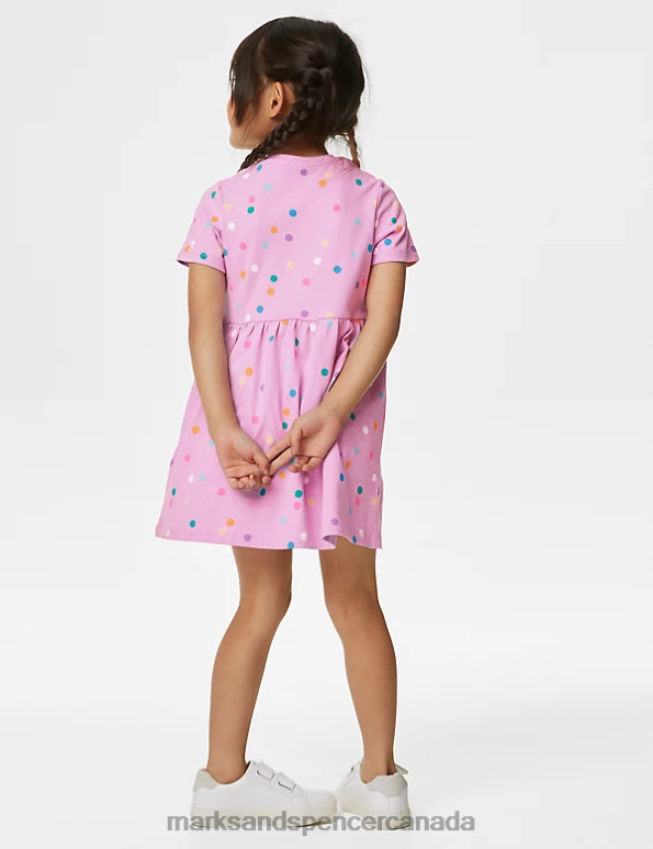 Kids Multi Clothing Marks & Spencer 2pk Pure Cotton Printed Dresses 20VTD9012 - Marks and Spencer online