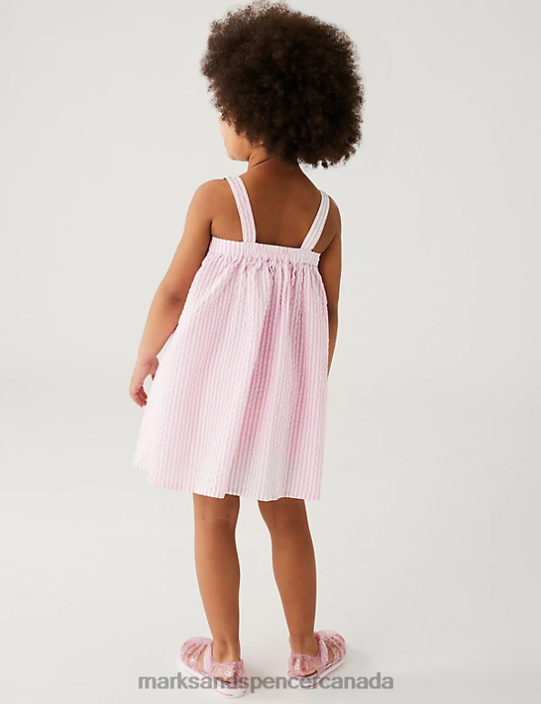 Marks and Spencer Canada - Kids Pink Clothing Marks & Spencer Pure Cotton Ice Cream Dress 20VTD8772