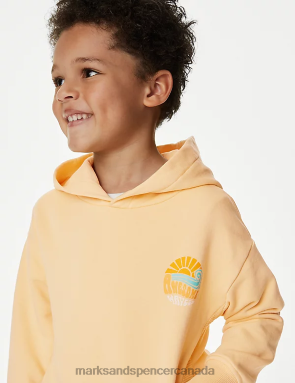 Kids Yellow Clothing Marks & Spencer Cotton Rich Top & Bottom Outfit 20VTD8254 - Marks and Spencer Canada locations