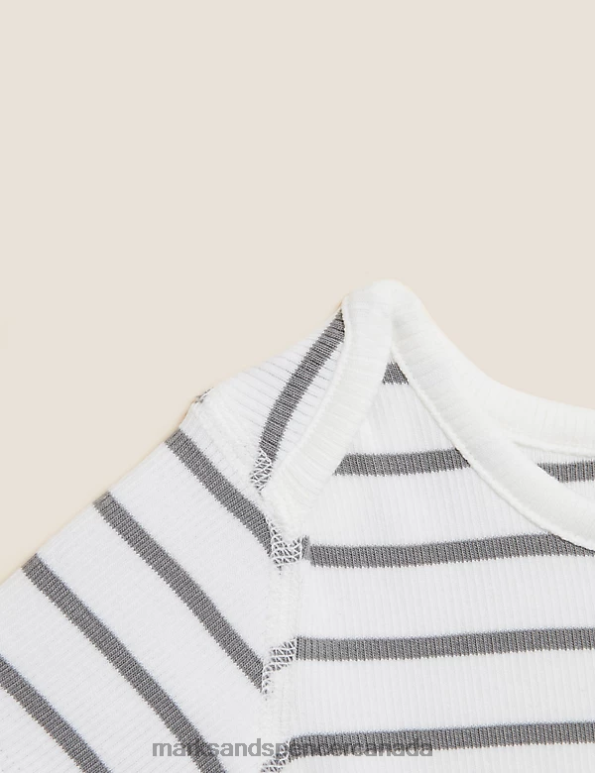 Kids Cream Mix Clothing Marks & Spencer 3pk Cotton Rich Transport Bodysuits 20VTD7269 - Marks and Spencer online