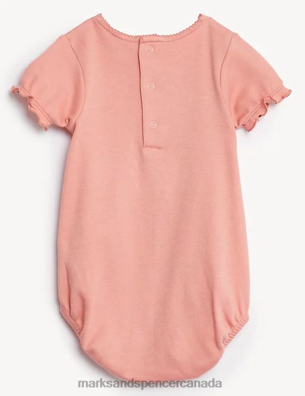Kids Pink Mix Clothing Marks & Spencer 2pk Pure Cotton Peter Rabbit Bodysuits 20VTD7717 - Marks and Spencer Canada locations