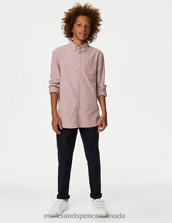 Marks and Spencer near me - Kids Antique Rose Clothing Marks & Spencer Pure Cotton Oxford Shirt 20VTD7988