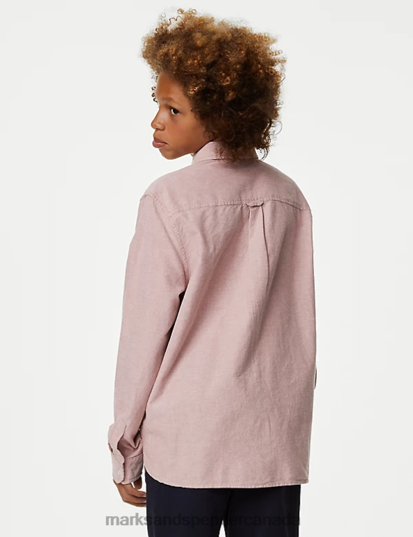 Marks and Spencer near me - Kids Antique Rose Clothing Marks & Spencer Pure Cotton Oxford Shirt 20VTD7988