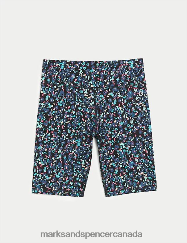 Marks and Spencer Canada - Clothing 20VTD9547 Black Mix Kids Marks & Spencer Printed Cycling Shorts