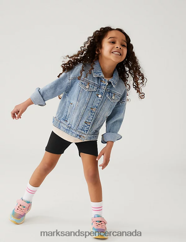 Clothing 20VTD9691 Black Kids Marks & Spencer 3pk Cotton Rich Plain Shorts - Marks and Spencer Canada locations