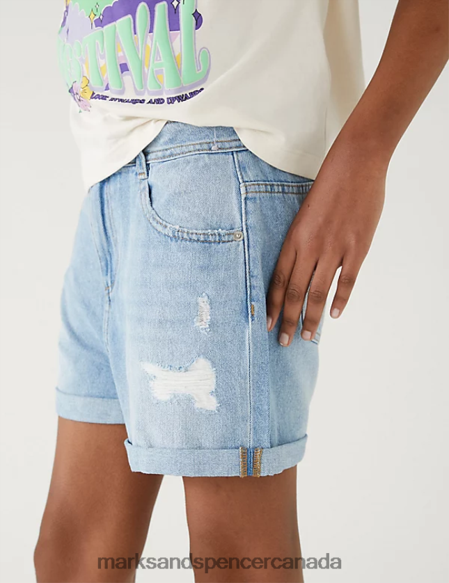 Marks and Spencer Canada - Clothing 20VTD9782 Denim Kids Marks & Spencer Mom Shorts