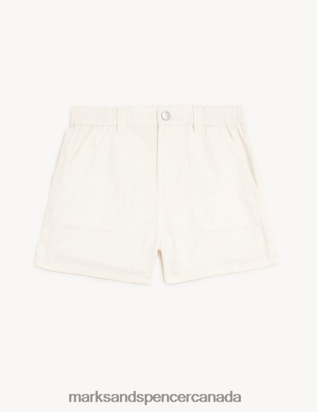 Marks and Spencer Canada - Clothing 20VTD9820 Ivory Kids Marks & Spencer Pure Cotton Cargo Shorts
