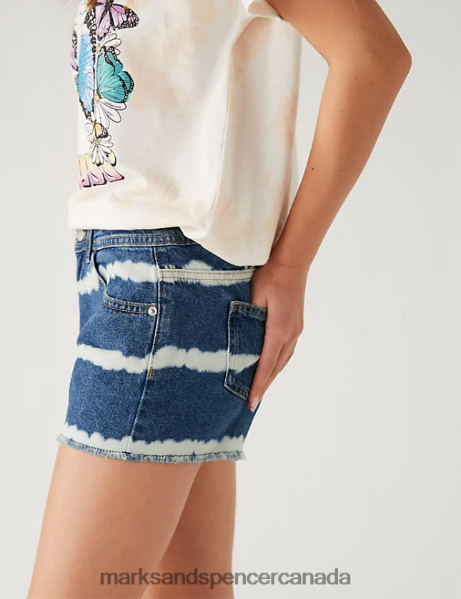 Marks and Spencer near me - Clothing 20VTD9902 Denim Kids Marks & Spencer Tie Dye Shorts
