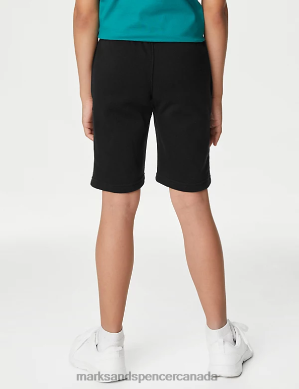 Marks and Spencer Canada - Kids Black Clothing Marks & Spencer 2pk Sport School Shorts 20VTD7965
