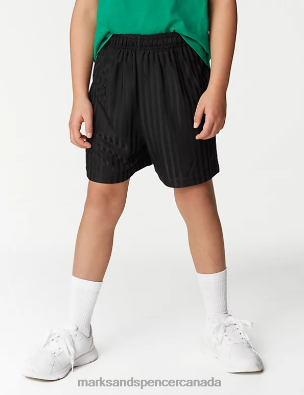 Kids Black Clothing Marks & Spencer Sports School Shorts 20VTD8073 - Marks and Spencer online