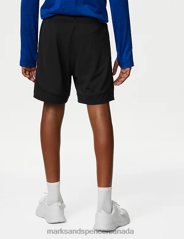 Kids Black Clothing Marks & Spencer Sports Shorts 20VTD8820 - Marks and Spencer Canada locations