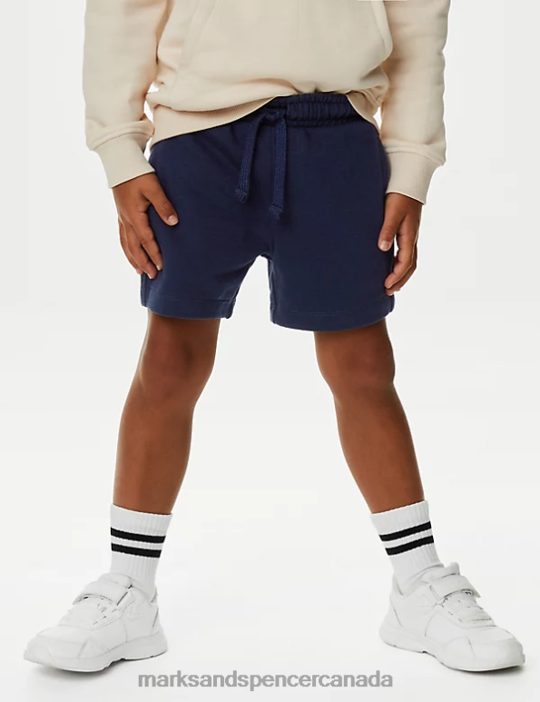 Kids Black Mix Clothing Marks & Spencer 2pk Cotton Rich Shorts 20VTD8024 - Marks and Spencer online