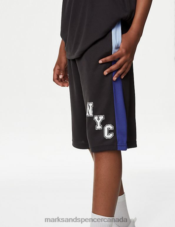 Kids Carbon Clothing Marks & Spencer Side Stripe Shorts 20VTD8216 - Marks and Spencer online