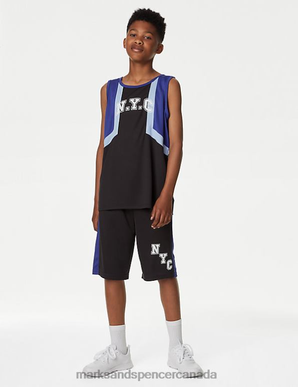 Kids Carbon Clothing Marks & Spencer Side Stripe Shorts 20VTD8216 - Marks and Spencer online