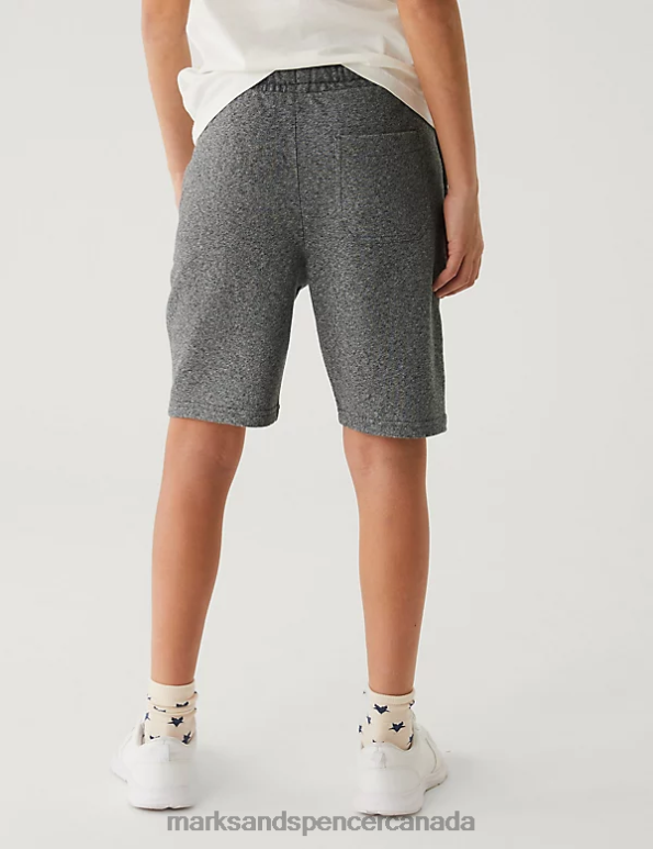 Kids Charcoal Clothing Marks & Spencer Cotton Rich Shorts 20VTD8596 - Marks and Spencer online