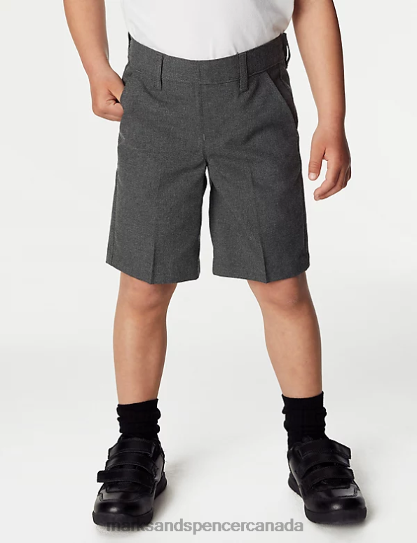 Marks and Spencer near me - Kids Grey Clothing Marks & Spencer 2pk Regular Leg School Shorts 20VTD8064