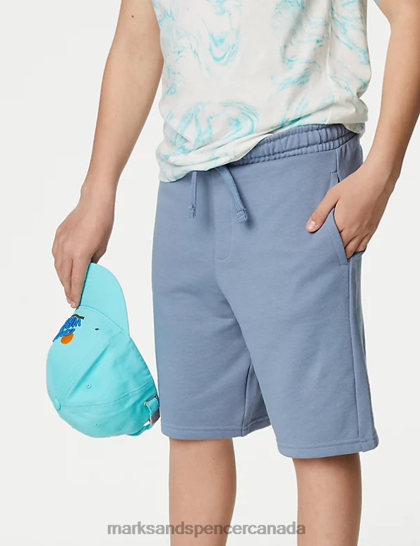 Marks and Spencer near me - Kids Medium Blue Clothing Marks & Spencer Cotton Rich Shorts 20VTD8868