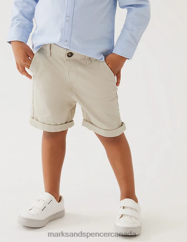 Marks and Spencer sale - Kids Natural Clothing Marks & Spencer Cotton Rich Chino Shorts 20VTD8745
