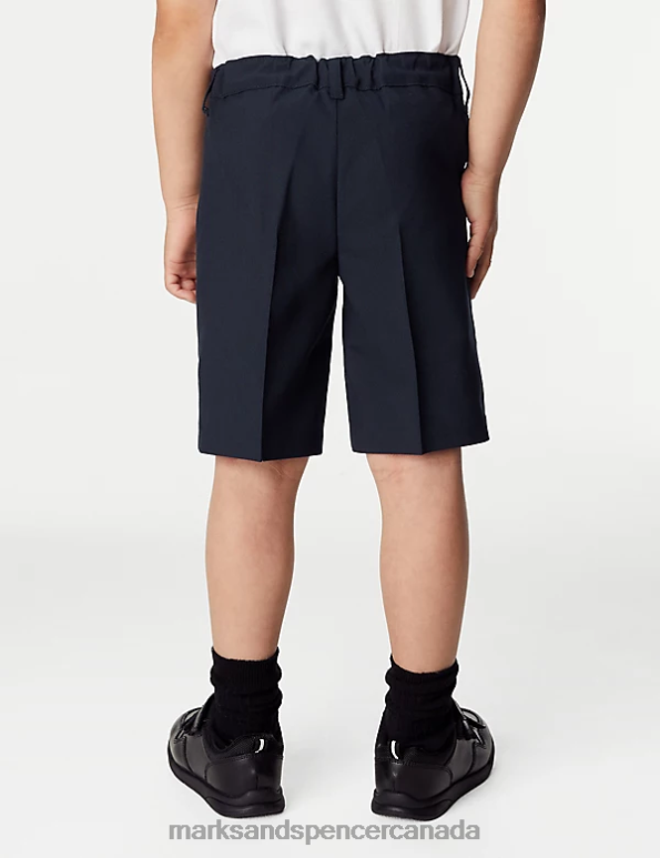 Marks and Spencer Canada - Kids Navy Clothing Marks & Spencer 2pk Regular Leg School Shorts 20VTD8063