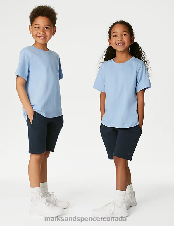 Kids Navy Clothing Marks & Spencer 2pk Sport School Shorts 20VTD8242 - Marks and Spencer Canada locations